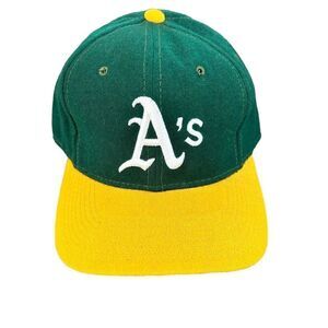 VTG Sports Specialties Oakland A's‎ Athletics Fitted Hat 7 1/8 Logo Green MLB